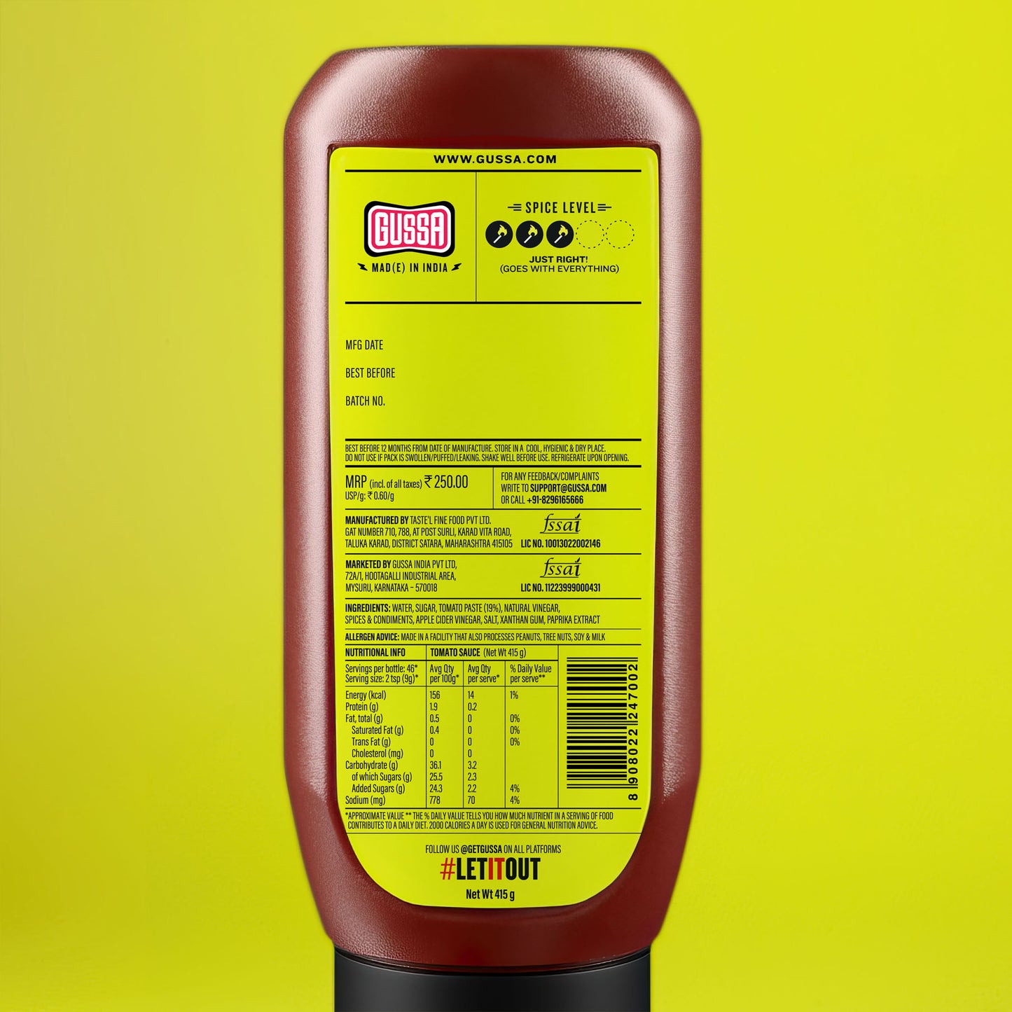 GUSSA Sweet & Spicy Sauce - (454g)